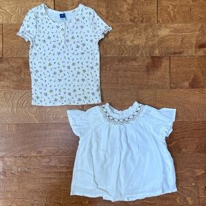 Toddler Girls Old Navy Shirts - 3T - 2 included!! - Ribbed Henley + Blouse